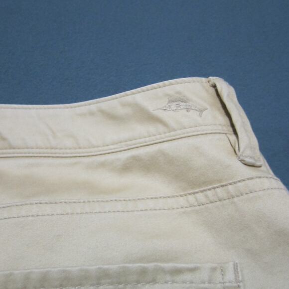 Tommy Bahama Pants Mens 38x30 Tan Khaki Slacks Trouser Relax Pima Cotton Spandex - Picture 12 of 14
